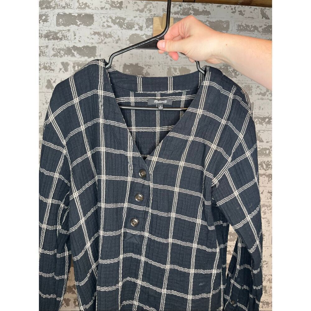Madewell | women plaid cotton blouse